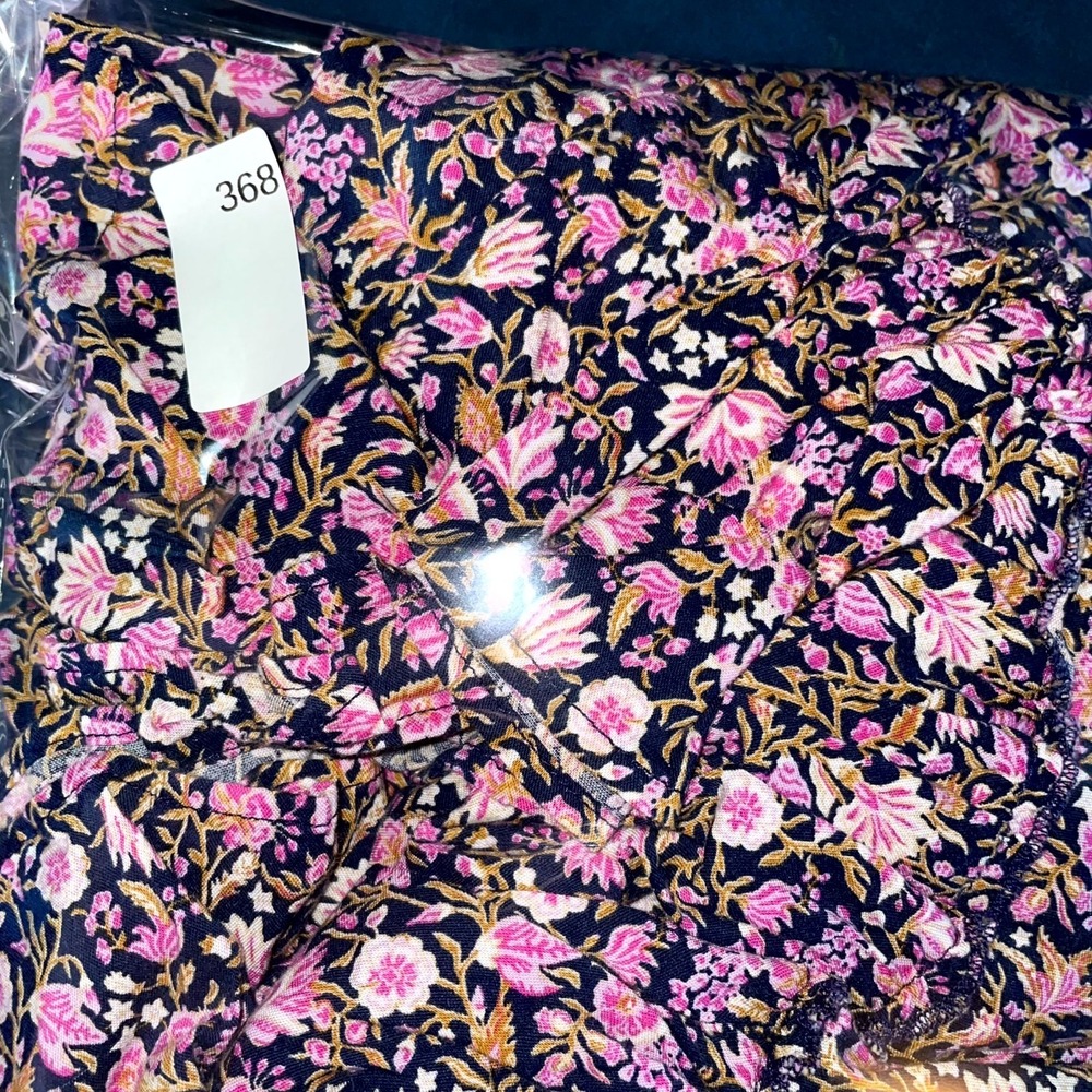 Old Navy Waist Defined Midi Dress Womens Large Multicolor Floral Smocked Bodice - Picture 13 of 13